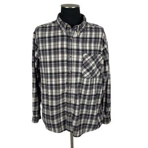 WoolRich Plaid Cotton Flannel Button Down Shirt - Men’s XXL